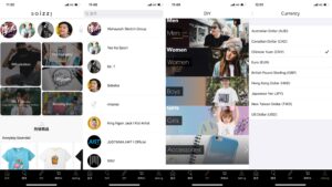 INITSOC為SOIZZI設計開發的手機APP，客戶可以快速鎖定喜歡的設計師、感興趣的風格和熱銷商品，平台還能以不同貨幣進行跨境支付